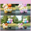 Small Pony Fu Fu Resin Car Decor Set With Creative Cartoon Style For Auto Interior Enhancement