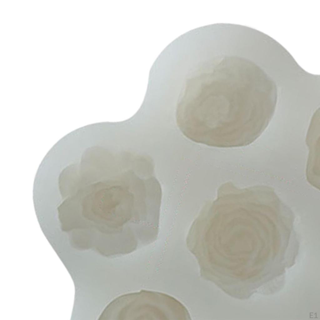 Flower Silicone Model Epoxy Resin Crafting Floral Candles Soap Candle for Cake DIY
