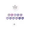 100Pcs/roll Love Heart-shaped Washi Tape Confession Poem Series Hand Account DIY Decoration Sticker Masking Tape Journal Decor