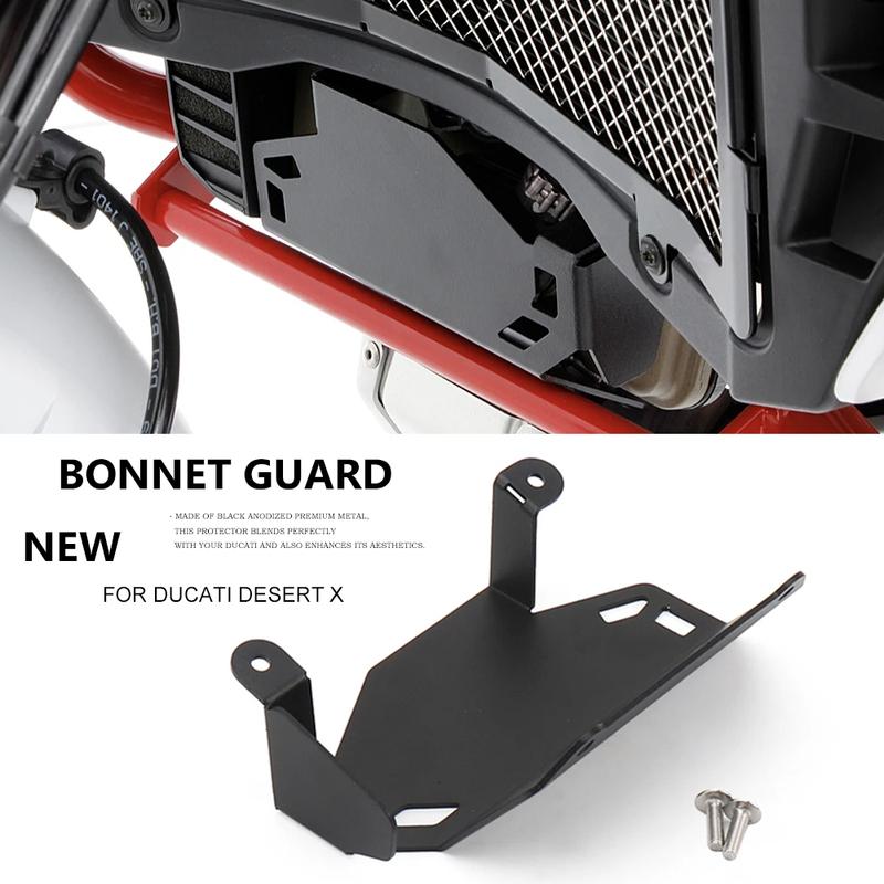 New Motorcycle Accessories For DUCATI DESERT X DesertX Desert X Metal Black Engine Cylinder Protection Guard Grille Valve Cover