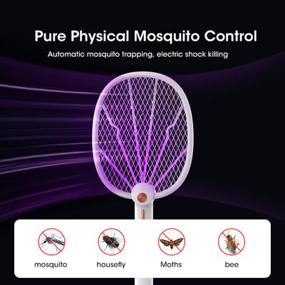 3 v 1 Lampa hubící komáry Skládací Elektrický šoker UV světlo USB nabíjení Lapač hmyzu much Plácačka na mouchy Léto