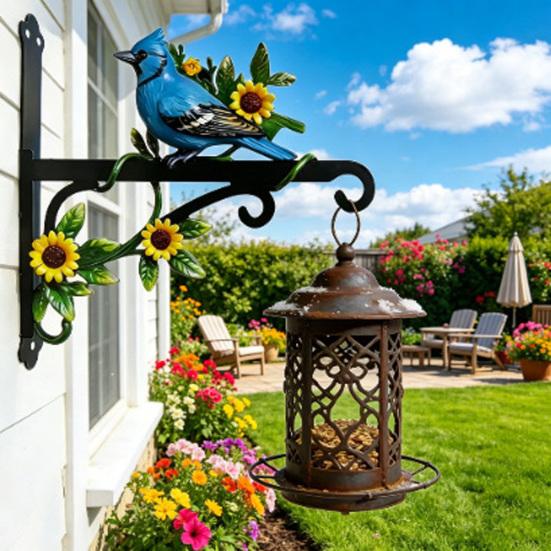 Metal Plant Hanger Wall Hook Heavy Duty Hanging Basket Bracket Decorative