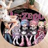 Re Zero Round Area Rug Carpet Rug For Living Room Bedroom Sofa Playroom Decor Nonslip Floor Mat