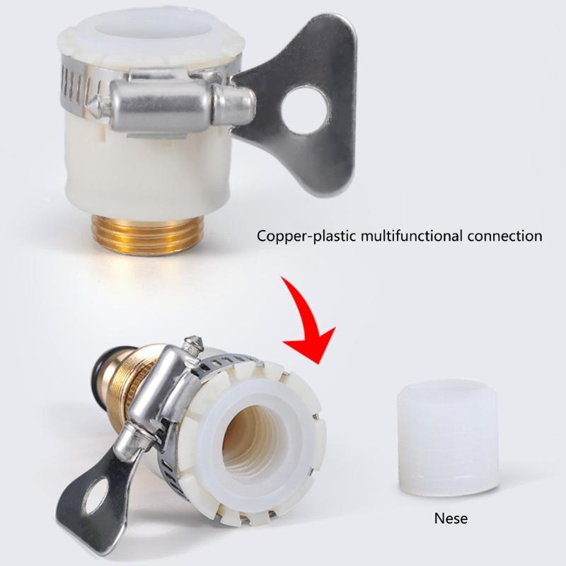 Tap Connector Universal Faucet Adapter Compatible For Kitchen Applicable Scenes Garden Garage Toilet Corrosion Resistant