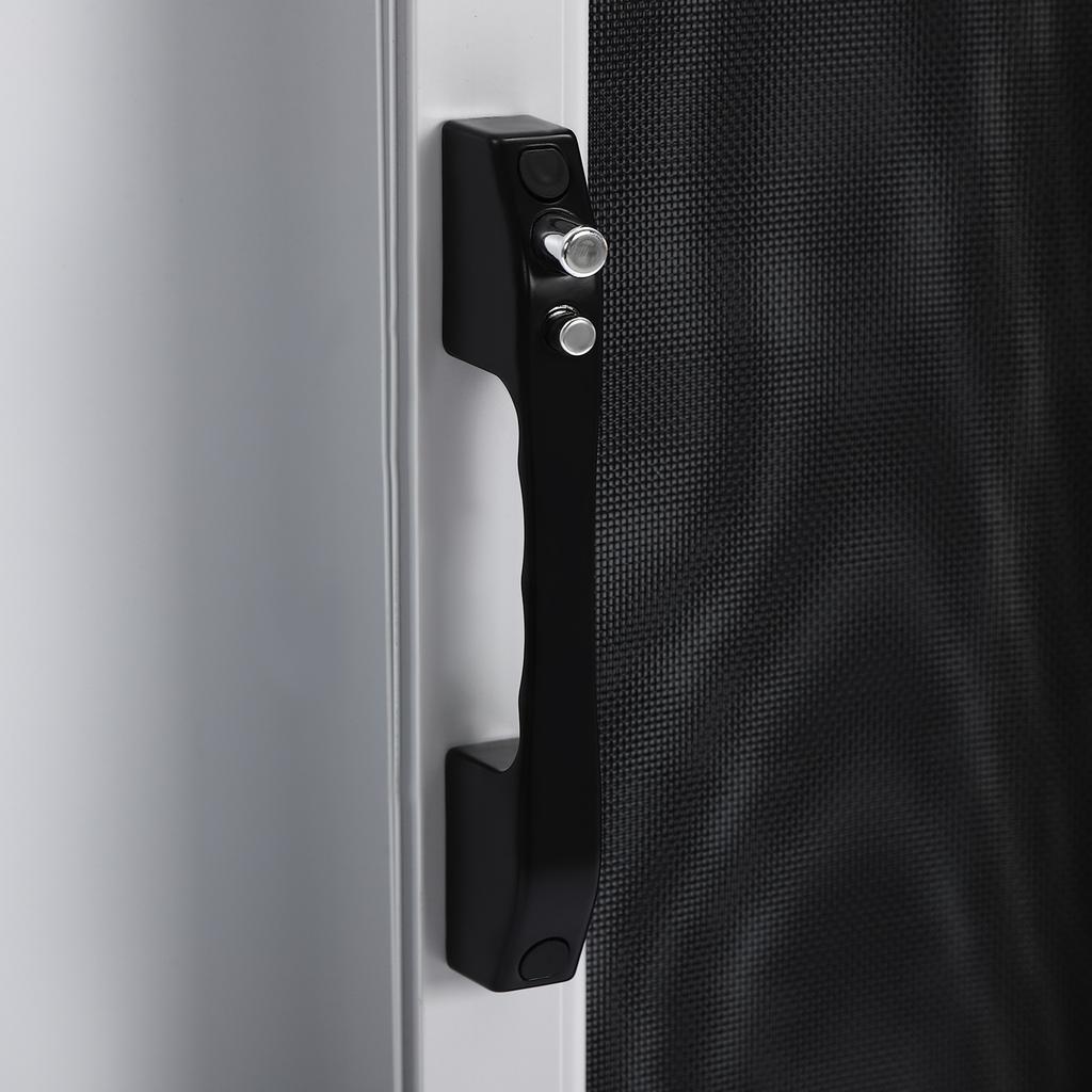 Aluminum Food Truck Window with 4 Sliding Screens, Pneumatic Takeout Service Window with Lock for Trailers, Mobile Stands