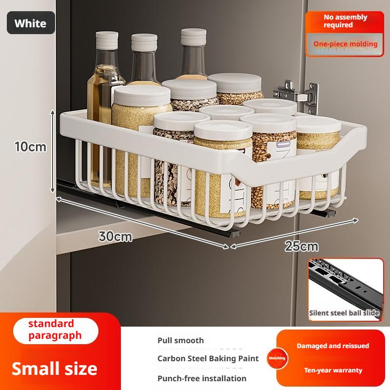 Under Sink Organizers Rack Pull Out Medicine Cabinet Layered Storage Basket Kitchen Seasoning Bowls Drawer Holder Storage Box