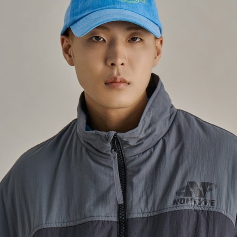 NONTYPE SYMBOL WASHED BALL CAP (BLUE)