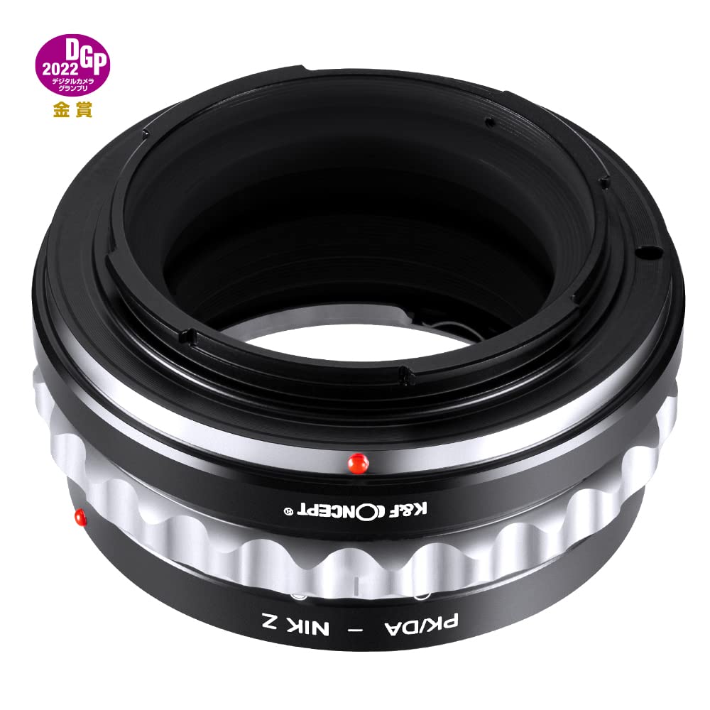 Concept Z Manual Focus Lens Mount Adapter for Pentax K Mount Lenses To Nikon Z Mount Compatible with Nikon ZF Z8 K&F PK/DA-NIK (PK/DA) Lenses,