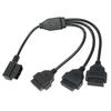 Automotive OBD2 Extension Cable L Shaped OBD2 Adapter Cord OBD2 L Shape Splitter Cable Expand Your OBD2 Port To Three