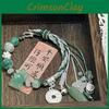 Exquisite New Chinese Style Green Beaded Pendant Bracelet For Women With Unique Design