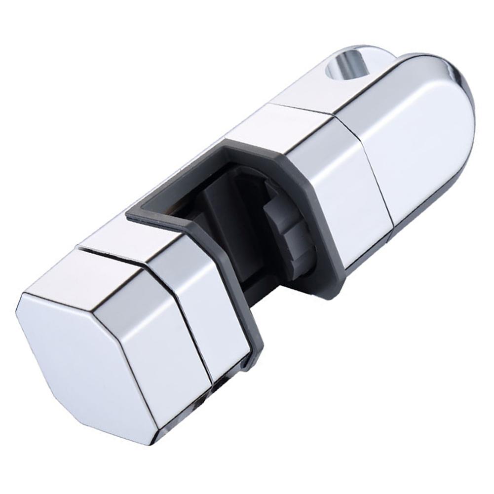 Bracket Shower Head Holder Bathroom Chrome Head Holder Mount 18-25MM 360° Rotation Adjustable Bath Rail Shower