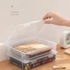 Dokumentenorganizer Organisiert Klar Quadratische Form Aufbewahrungsbox Organisationsbox Staubdicht Transparent Schreibtisch Dokumentenaufbewahrungskoffer