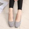 2026 Spring Autumn Square Head Shoes Fashion Comfortable Flats Women's Suede Shallow Mouth Shoes Women's Shoes Large Size