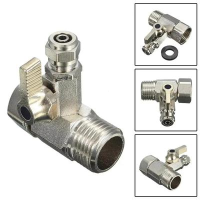 1/2" auf 1/4" RO-Speisewasser-Adapter Legierungs-T-Stück B Kalt-Heißwasserrohre Heimzubehör