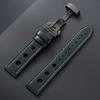 Genuine Cowhide Watchband for Omega Business Watch Band for Seiko 20mm 22mm Butterfly Buckle Stitching Brown Strap for Men Women