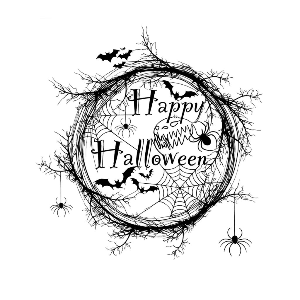Halloween Removable Static Cling Window Decal Spider Web Bat Design No Glue Required Glass Decoration for Home Office Storefront