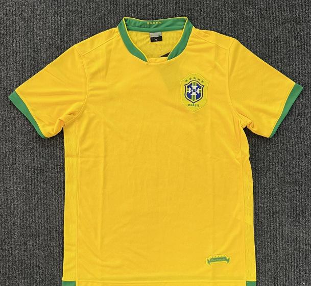 Camiseta de Fútbol Retro de Brasil del Mundial 2002: Carlos #6, Ronaldo #9, #11, y Ropa Ball.