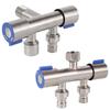 Dual Control Water Distributor Filling Valve Double Control Angle Valve Easy Installation Stainless Steel Construction