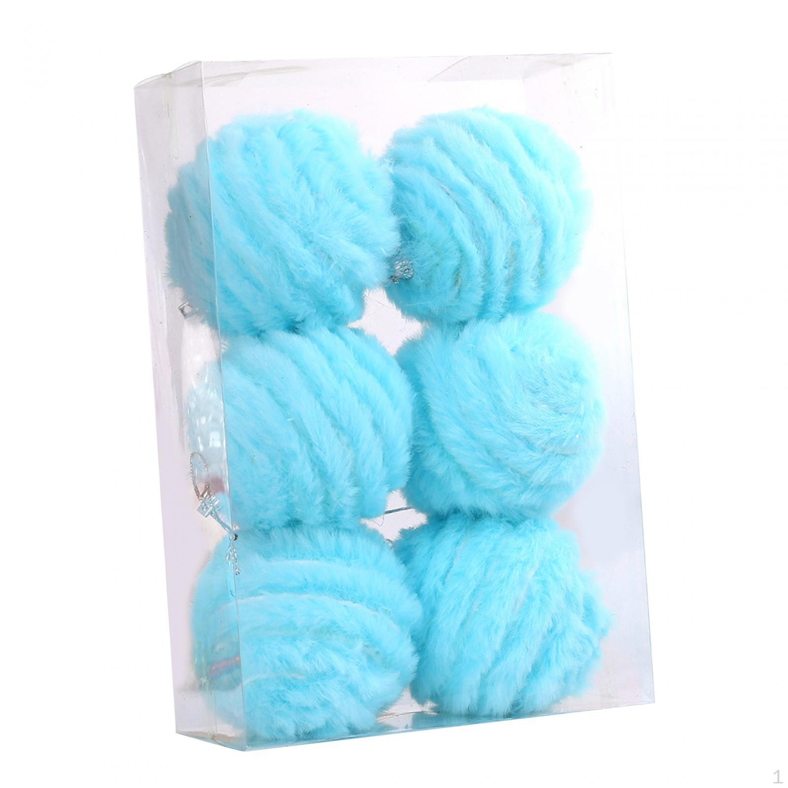 

6 X Рождественские шары, Украшения, Украшения, Подвесные украшения, Декоративные синий