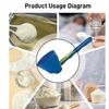1pc Measuring Spoon Slide Scoop Funnel With Longer Handle Converts to Funnel with Silding Base for Protein Coffee Powder Spoon