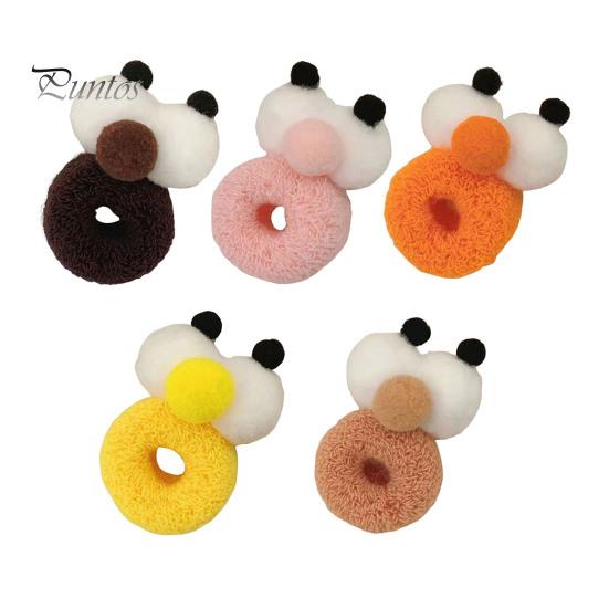 

5/10 шт. резинки для волос с большими глазами, мультяшная форма, обруч для волос, карамельный цвет, двойные резинки для волос, высокие эластичные веревки для волос 5pcs