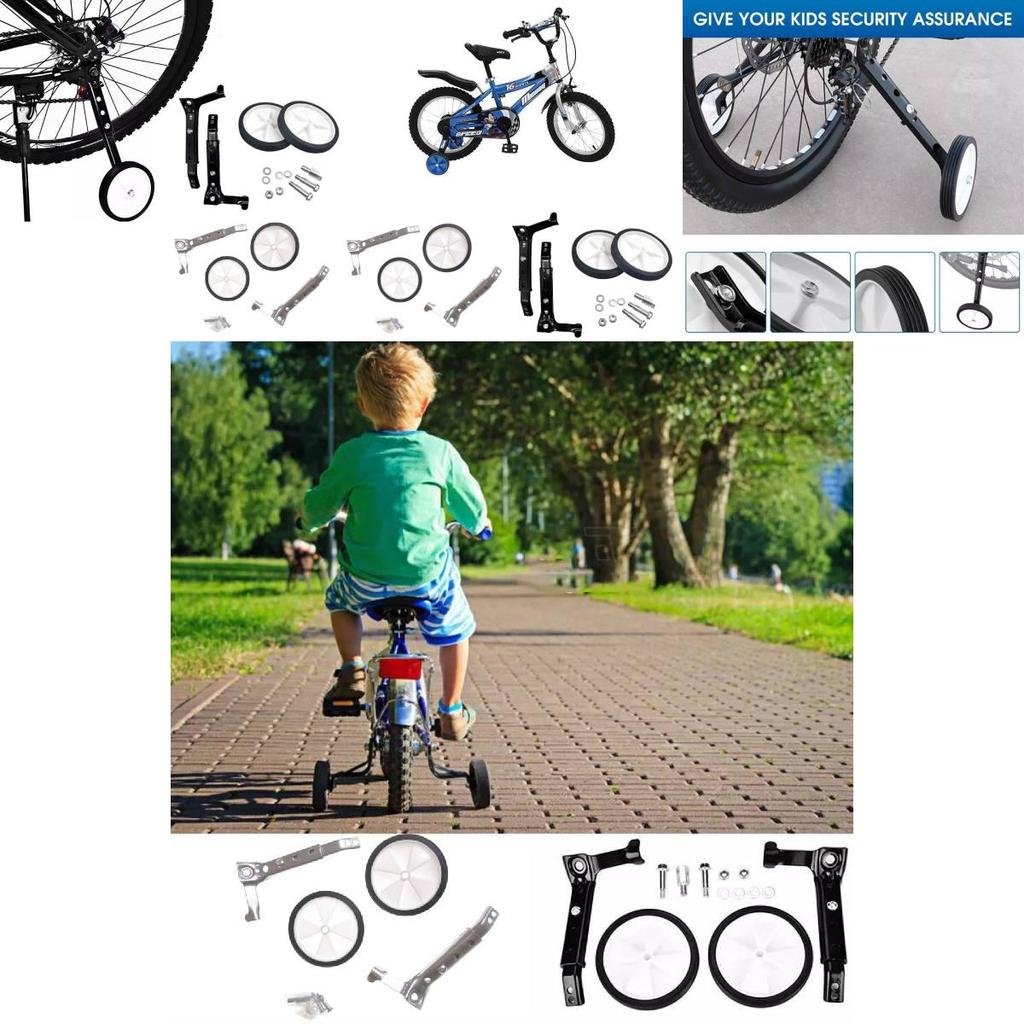 Versatile Adjustable Training Wheel Support For Children's Bikes With Sturdy Build