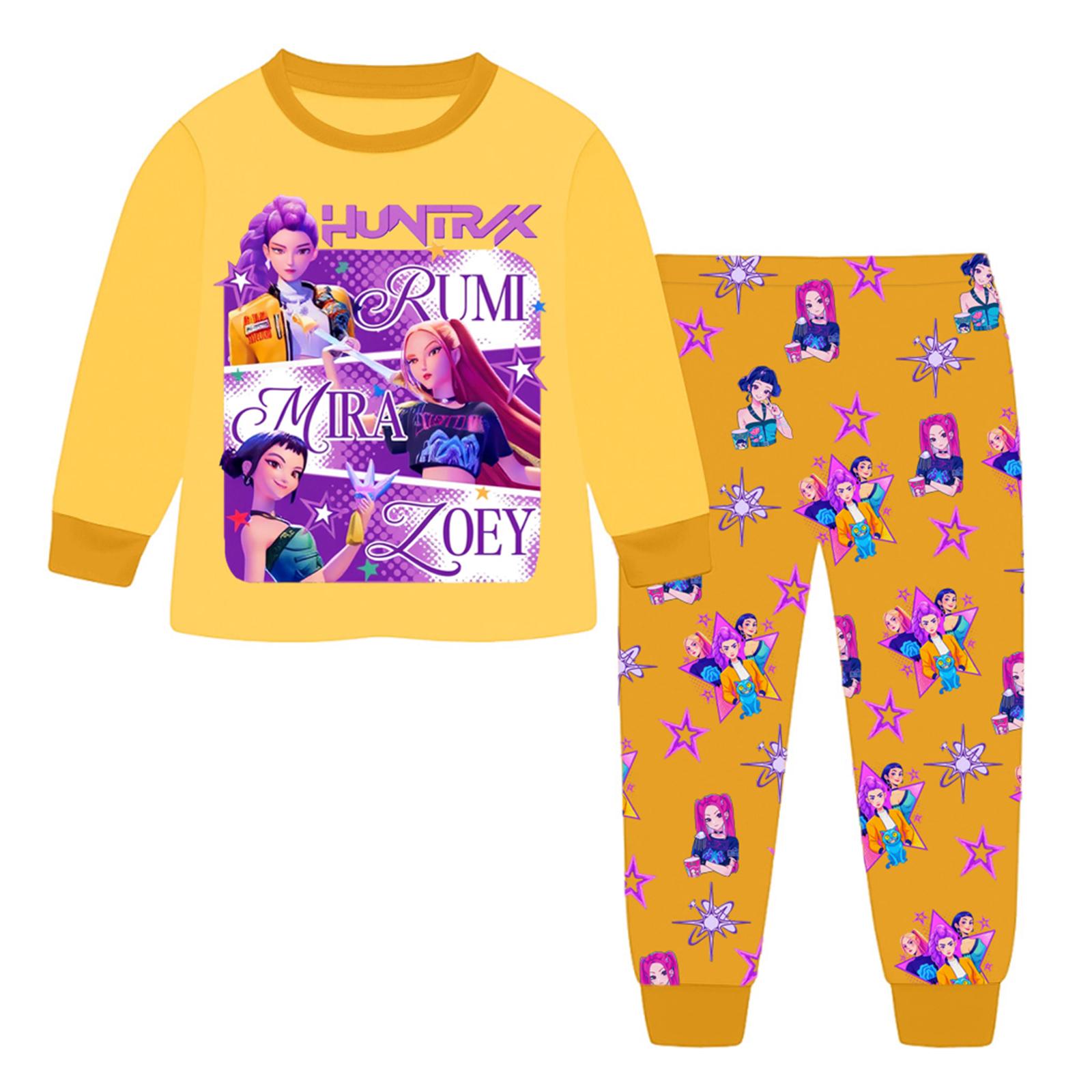 

Детский модный костюм юбка топ с круглым вырезом и длинными рукавами брюки 160 жёлтый