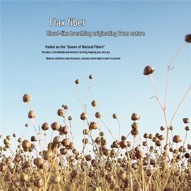 Giordano Women's Cotton Linen Drawstring Straight Leg Pants