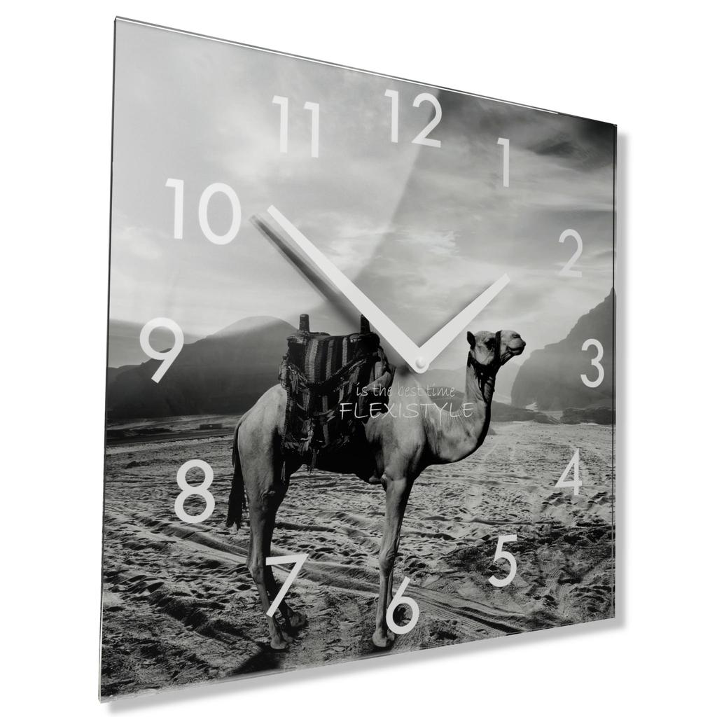 Modern wall clock for the living room Camel
