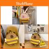 Nylon Cute Honeybee Backpack With Embroidery For Casual Travel And Student Use
