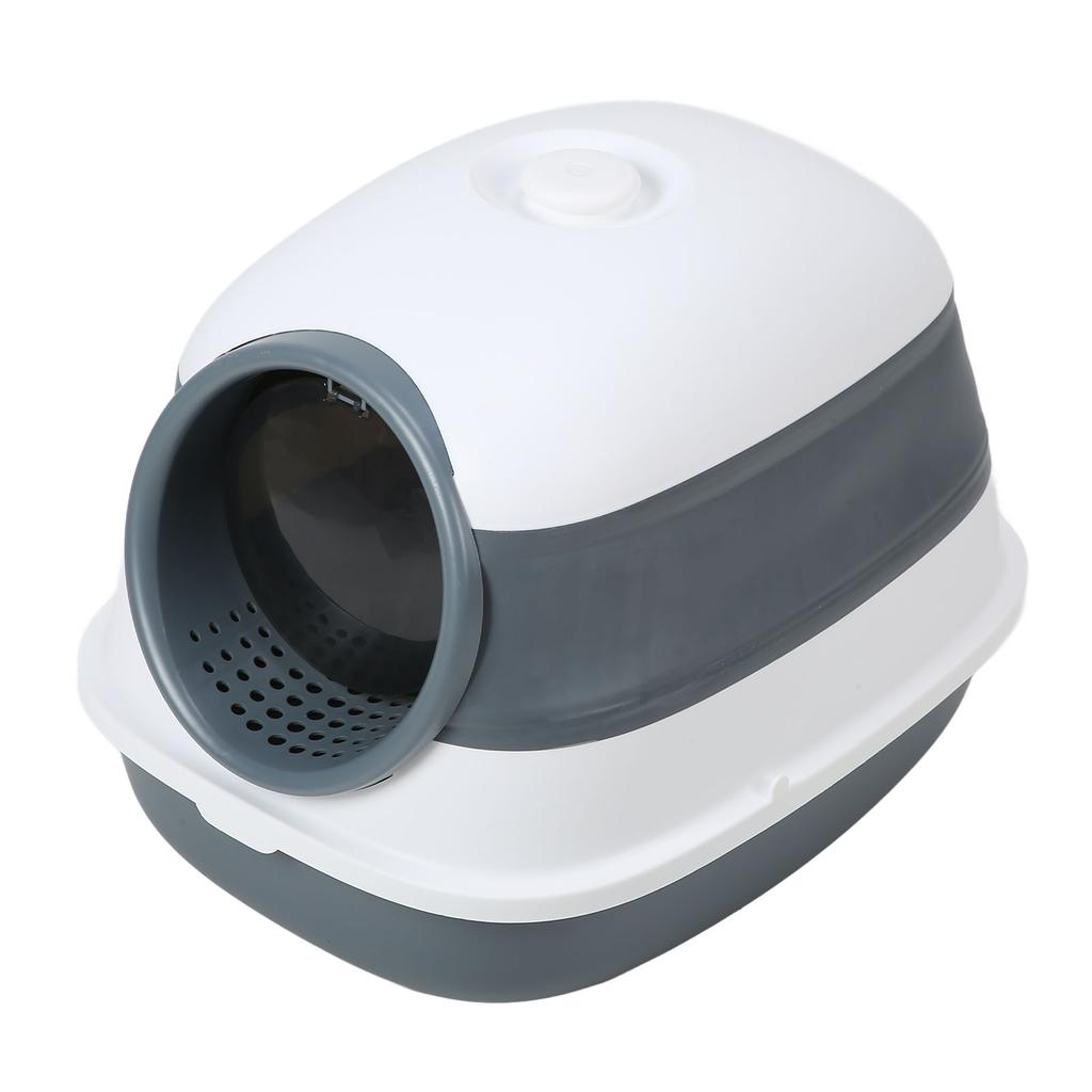 Cat Toilet Litter Box Fully Enclosed Splash Proof Odorless Hooded Cat Litter Pan with Lid for Cats