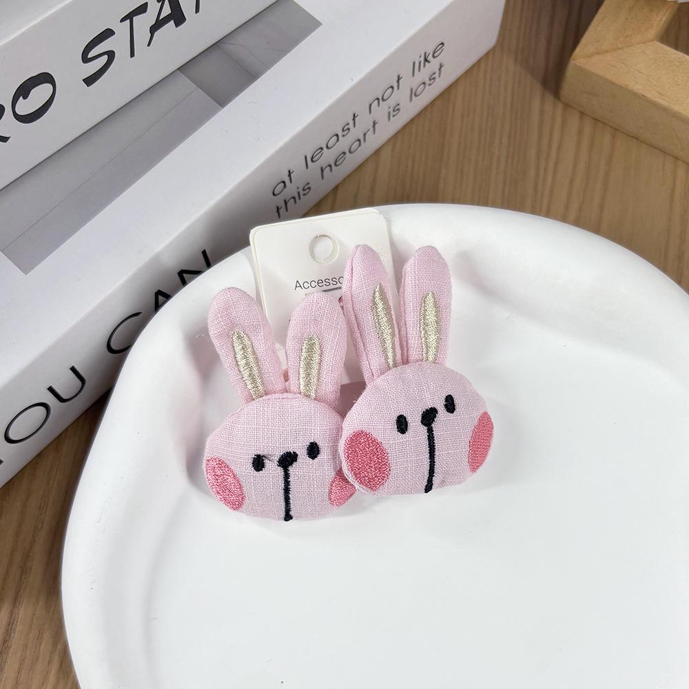 Roztomilá 3D gumička do vlasů s králíčkem a kachničkou vycpaná bavlnou pro dívky