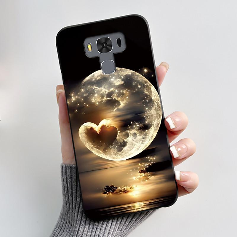 Viral Case For ASUS ZenFone 3 Max ZC553KL Bumper Silicone Black Case Dreamy Scenery Printed Protective Shockproof Soft Cover