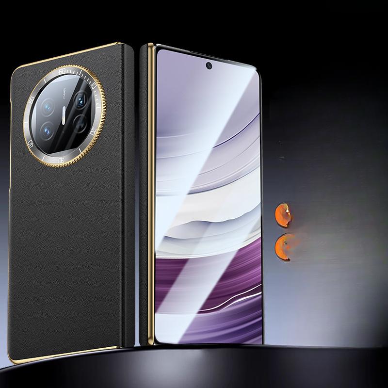 Suitable for Huawei Matex5 Mobile Phone Case Decompression Watch Lens X6 Collector's Version Central Axis Anti-fall X3 Napa Leather