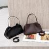Row Bag Cowhide Women's Handbag Simple Commuter Niche Shoulder Underarm Bag Fashion Versatile Saddle Bag