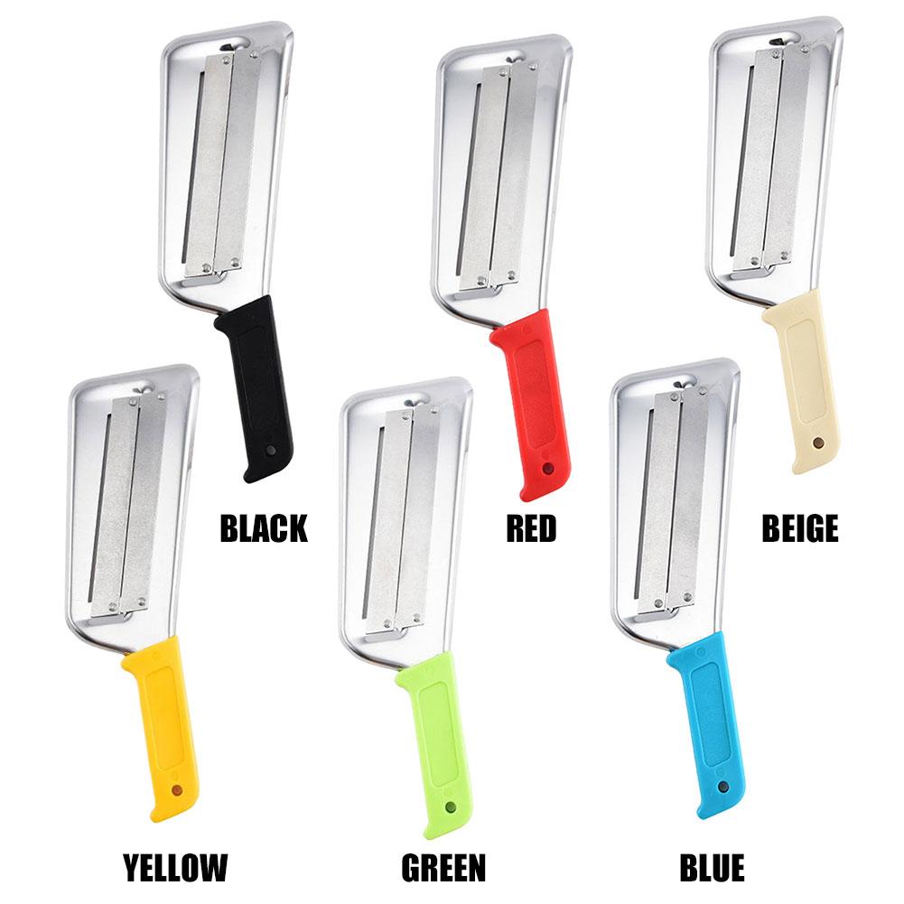 Nerezový struhadlo na zelí s dvojitou čepelí, kráječ zeleniny, čistič rybích šupin. Bez námahy loupe zeleninu a ovoce