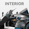 1/24 Benzs-One Alloy Sports Car Model Diecasts Metal Racing Car Vehicles Model Simulation Sound Light Collection Childrens Gifts