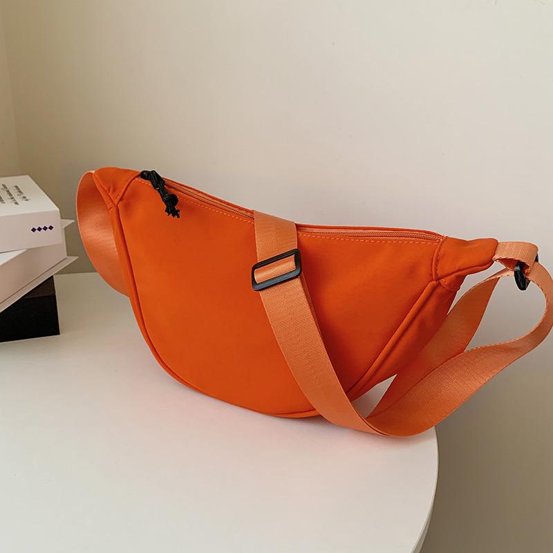 Nylon Women's Crossbody Dumpling Bag – 2025 Trendy Lightweight Small Canvas Shoulder Bag.