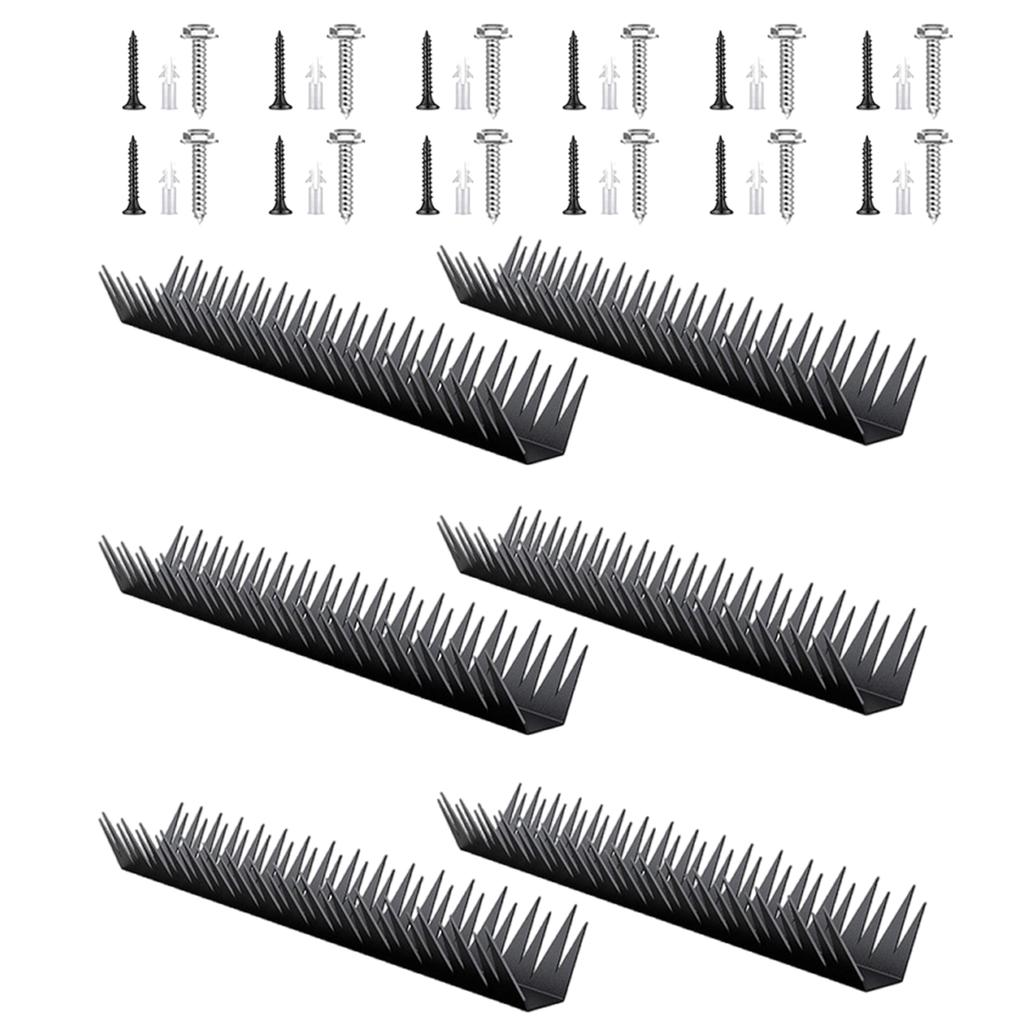 6pcs Deterrent Metal Wall Spikes for Security Fences AntiClimb Design for Home and Garden Roof and Wall Protections