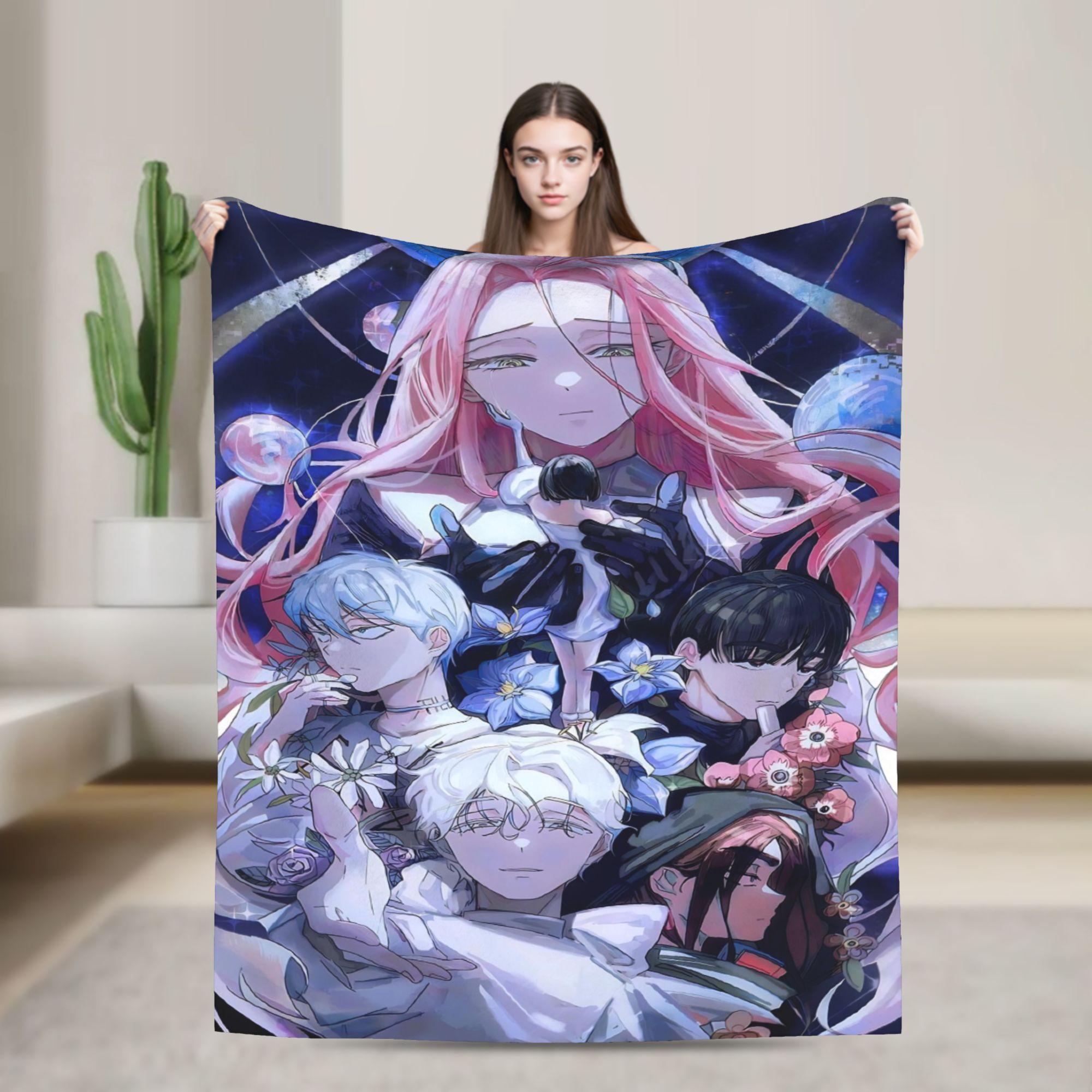 

Alien Stage Anime Key Art Super Warm Blanket Kids Plush Throw Blanket Fluffy Living Room Flannel Bedspread Sofa Bed Cover 75x100cm (30x40inch)