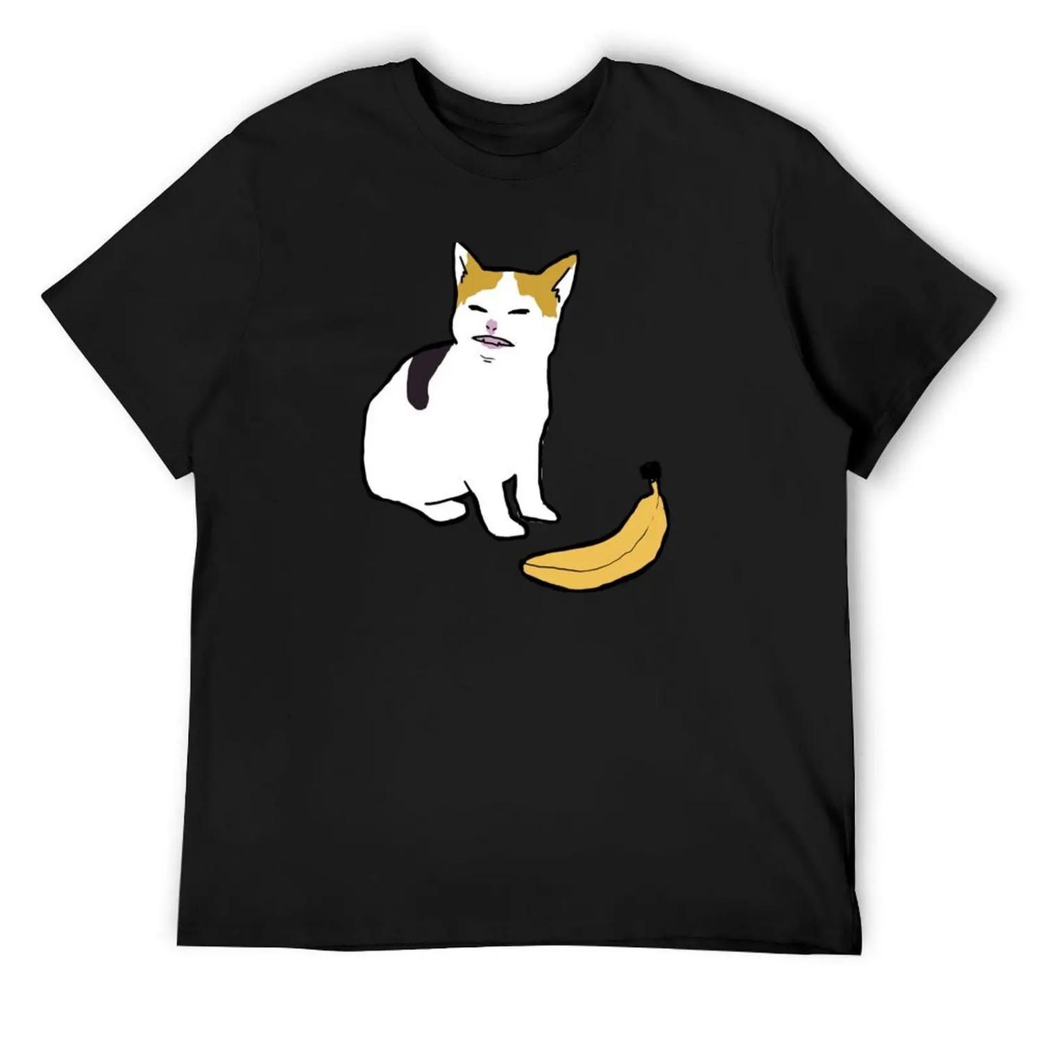 

cat no banana T-Shirt plain designer shirts quick-drying gifts for boyfriend men clothings XXXXXL різнокольоровий