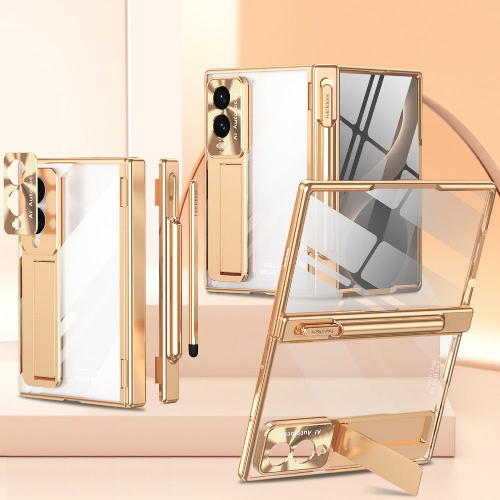Electroplated Magnetic Hinge Phone Case For