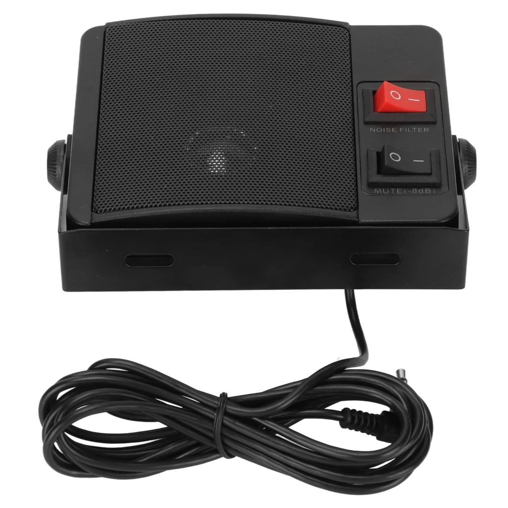 Speaker, Car Radio Speaker, Stable Clear Sound External Communication Speaker with Base, Radio Speaker for Yaesu, Kenwood, ICOM