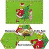 Christmas Tree Christmas Mat 4-piece Set Mat Holiday Party Christmas Table Decoration.