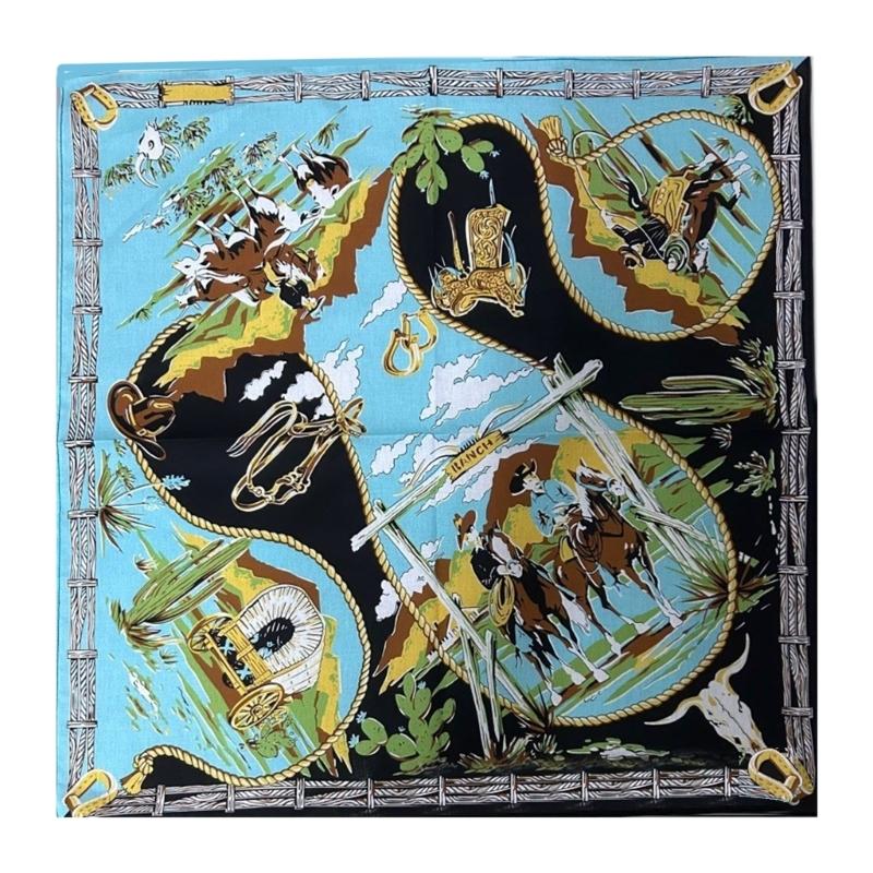 Hip Hop Durag Bandana Doo Rag Head Scarf for Women Men Square Turban Head Scarf Punk Head Wrap Headwear
