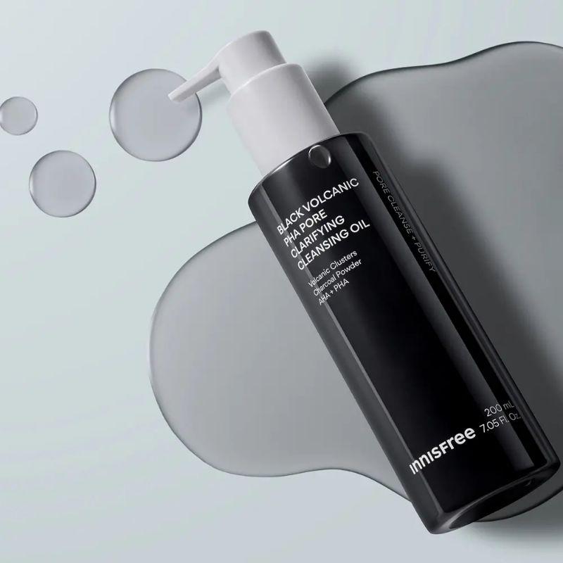 Innisfree Очищающее масло для пор с вулканическим пеплом и PHA 200 мл