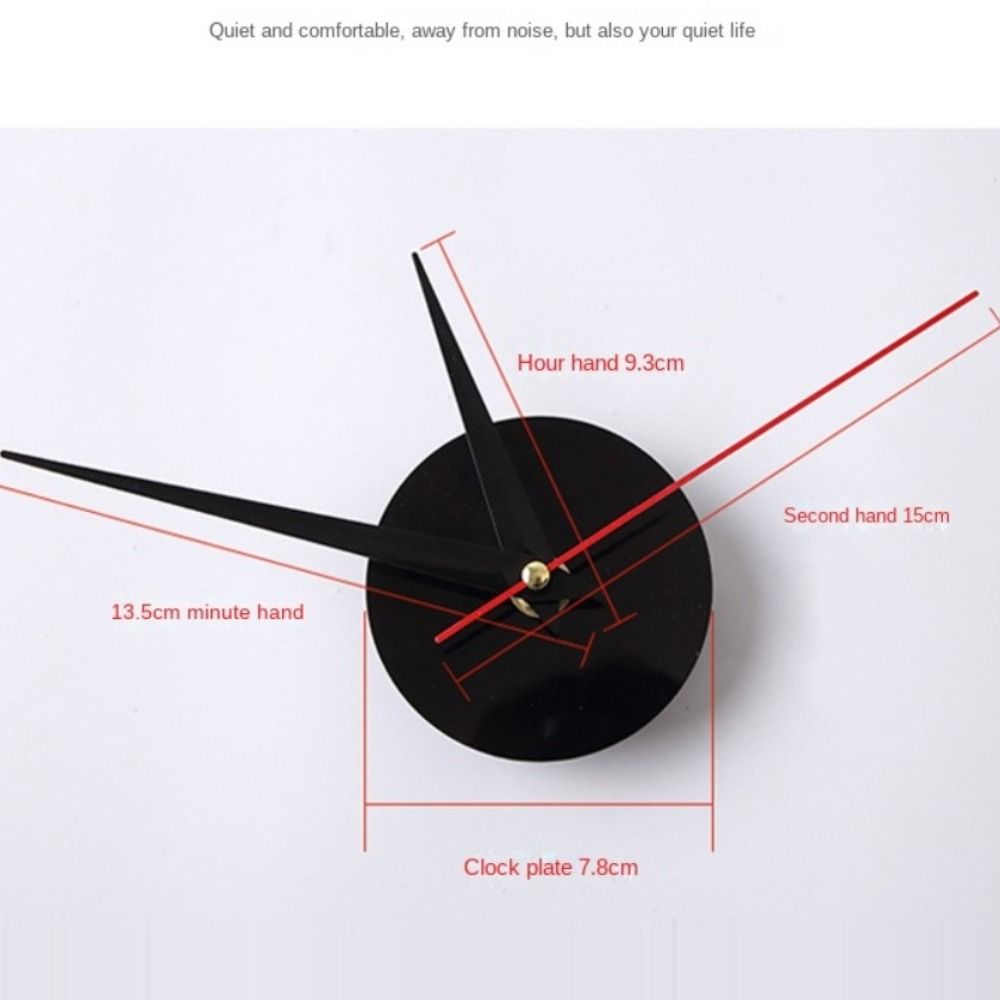 3D Large Roman Numerals Mirror Surface Acrylic Wall Sticker Wall Clock Home Office DIY Nordic Style Art Decoration Home Decor