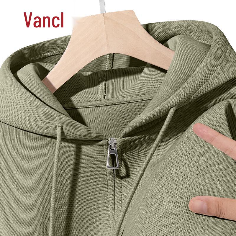 

VANCL Men s Heavyweight Loose Fit Hooded Zip-Front Sweatshirt 2XL