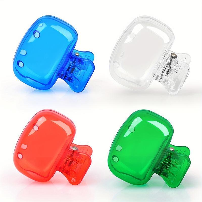 10 farger reisetannbørstehodedeksler Tannbørstebeskytterhette Brush Pod Case Beskyttende bærbar plastklips for husholdningsreiser
