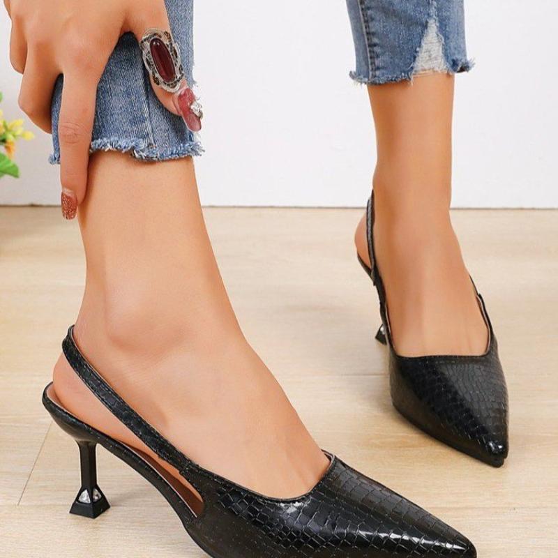 Sandale Sexy cu Toc Înalt cu Vârf Ascuțit pentru Femei 2024 Vară Rochie Pantofi Decolletați Pantofi Noi la Modă Eleganți Pantofi de Petrecere Zapatillas Mujer